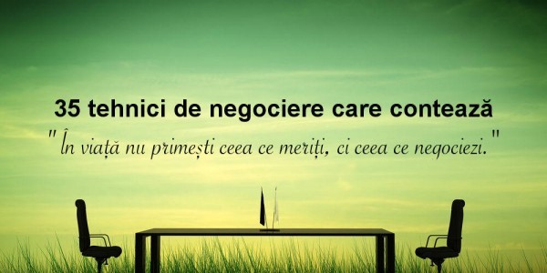 tehnici de negociere - marian rujoiu