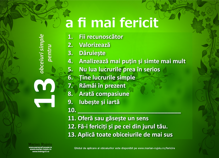 fericire - cum sa fii fericit