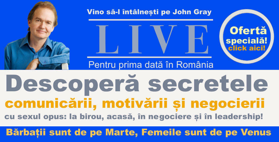 Bilete conferinta John Gray